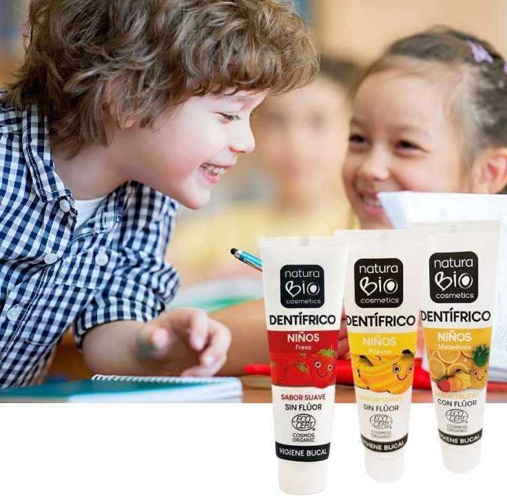 Dentífricos para niños de NaturaBIO Cosmetics